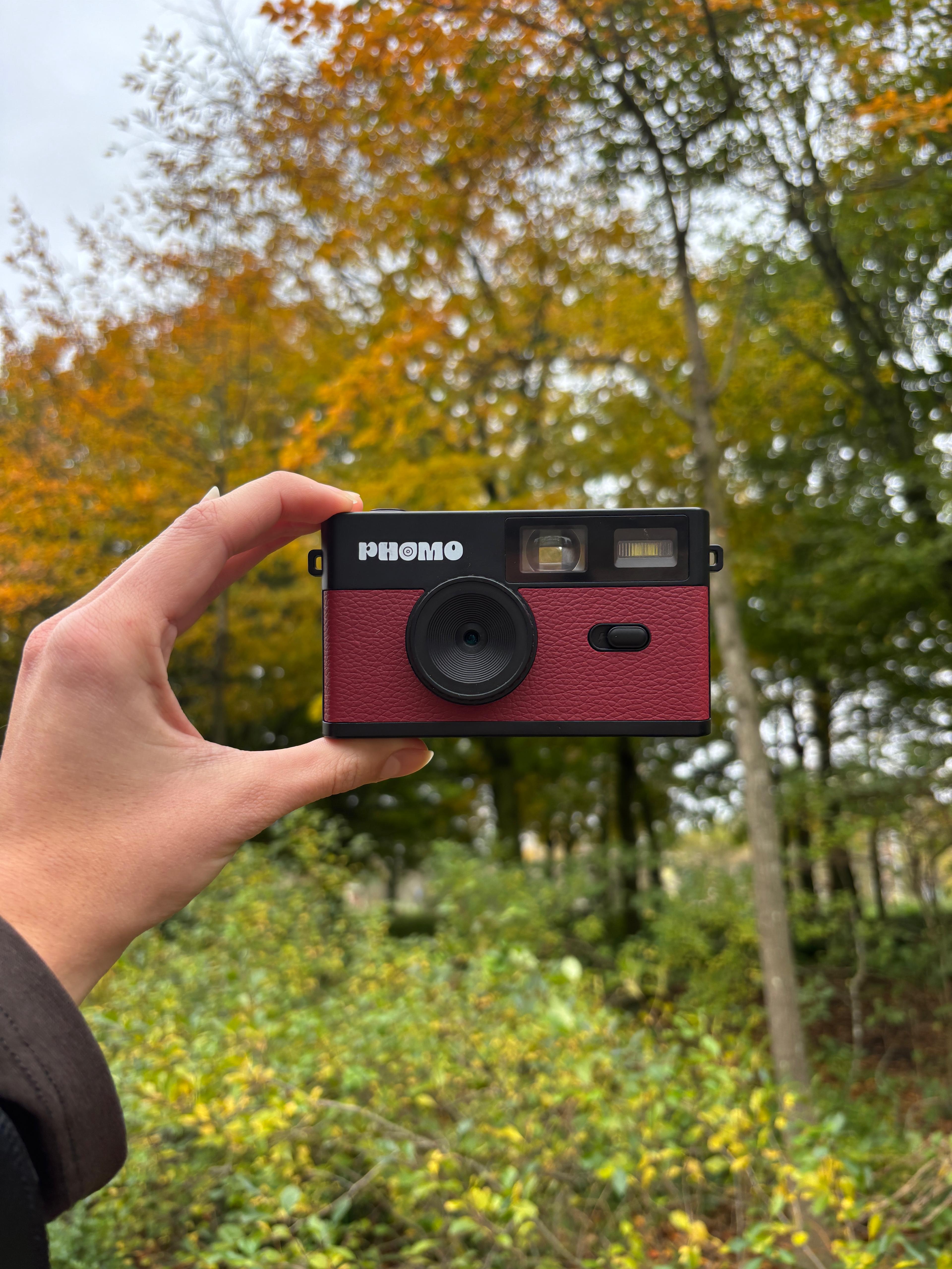 Phomo Camera Burgundy Red
