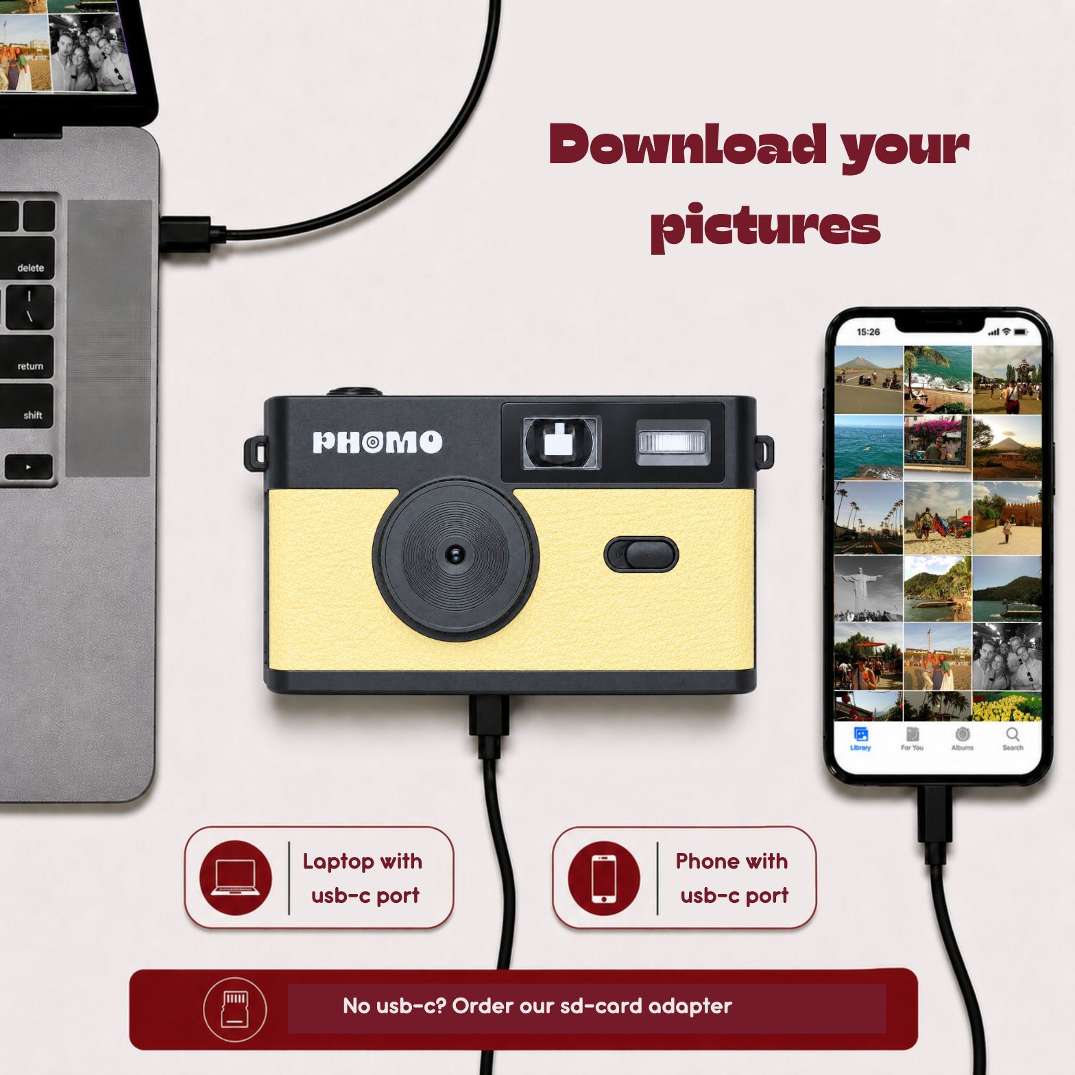 Phomo Camera Butter Yellow