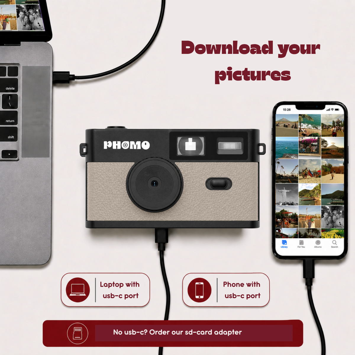 Phomo Camera Taupe