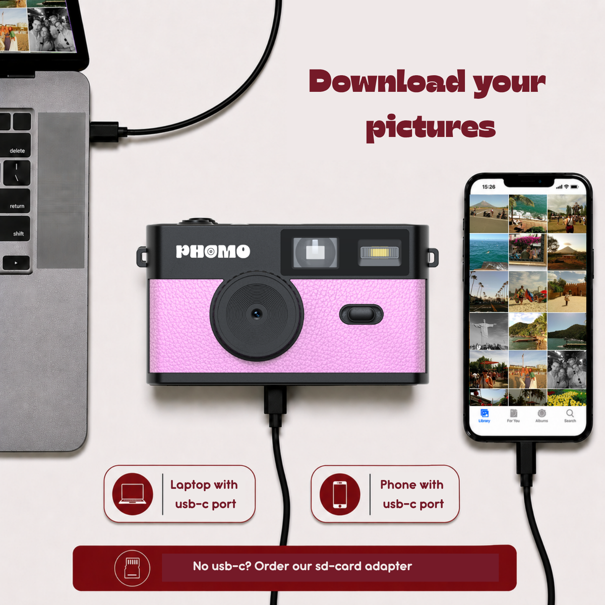 Phomo Camera Pink