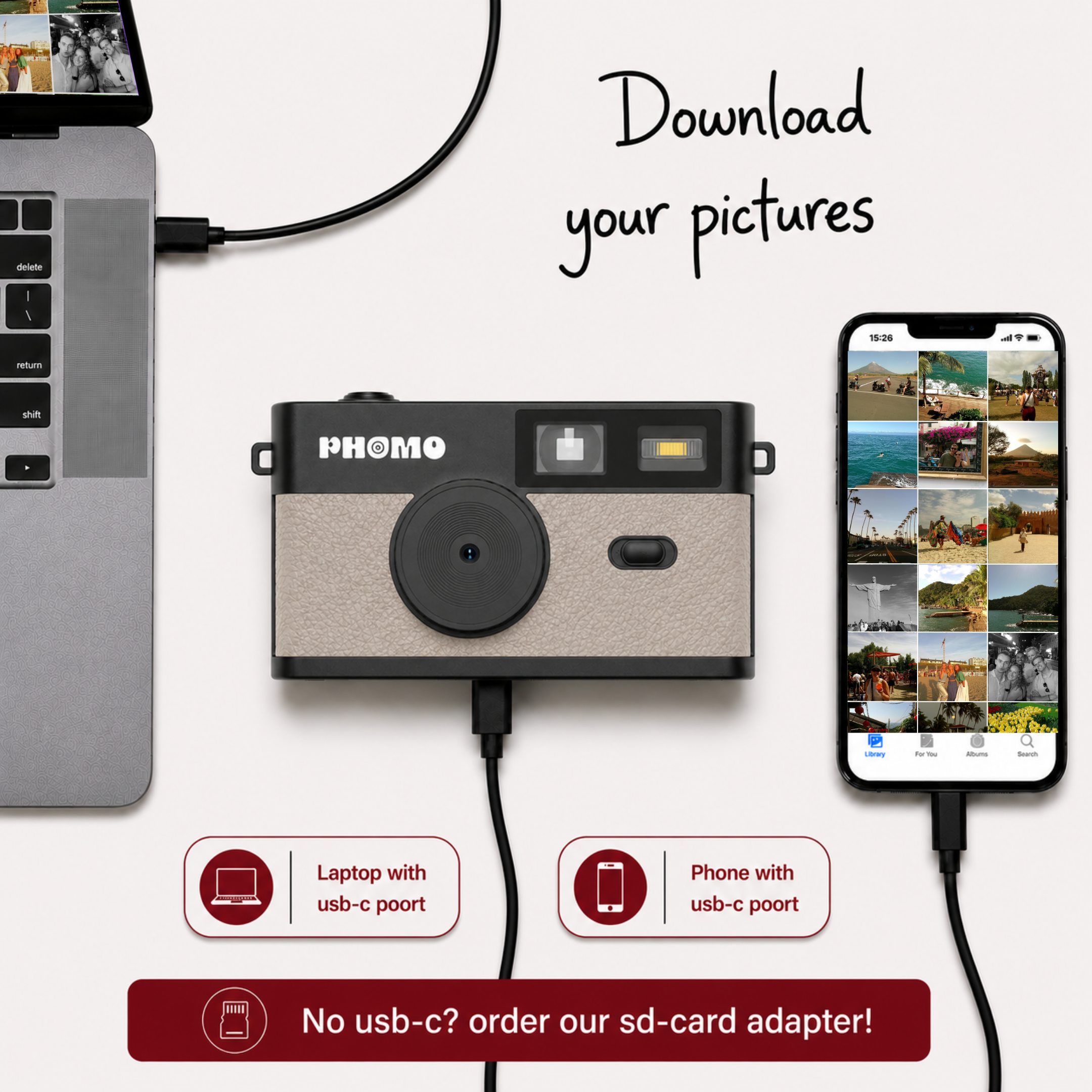 Phomo Camera Taupe