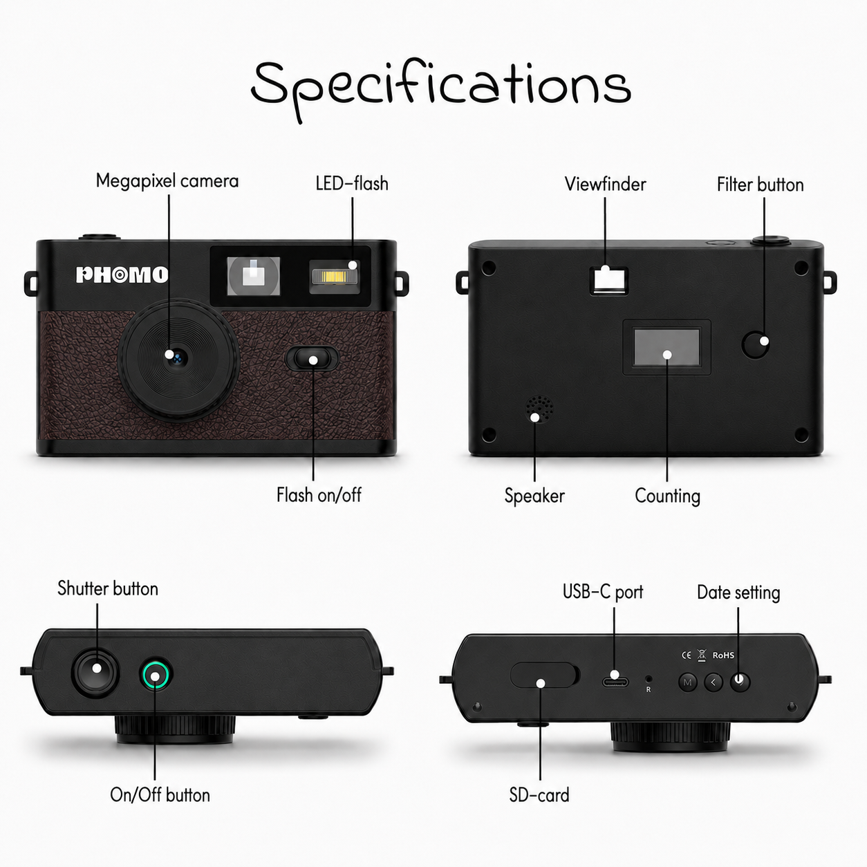 Phomo Camera Black