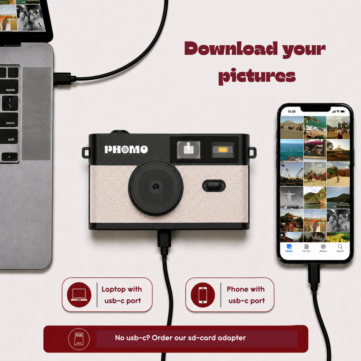Phomo Camera Beige