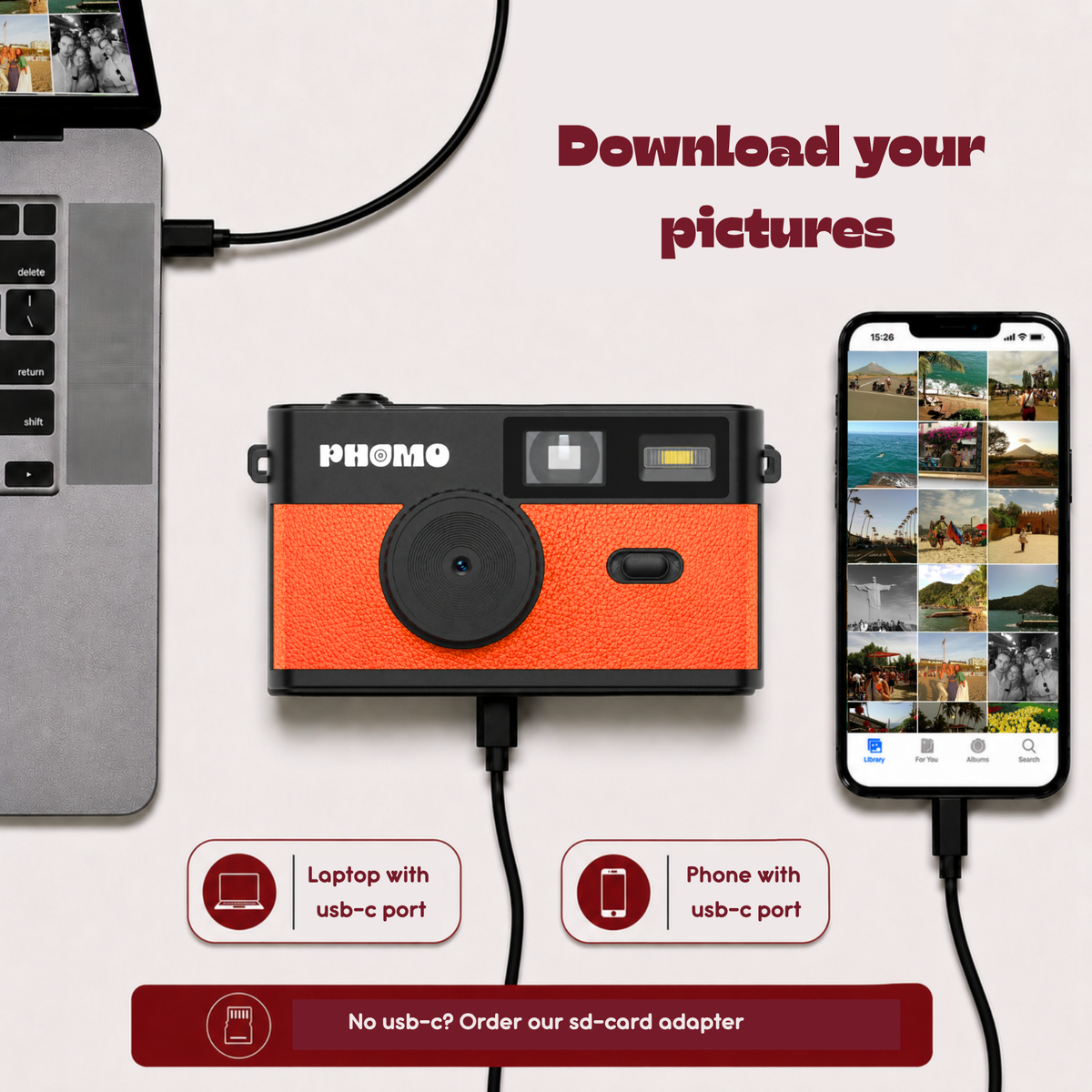 Phomo Camera Orange