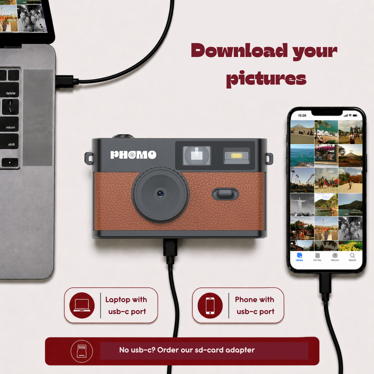 Phomo Camera Brown
