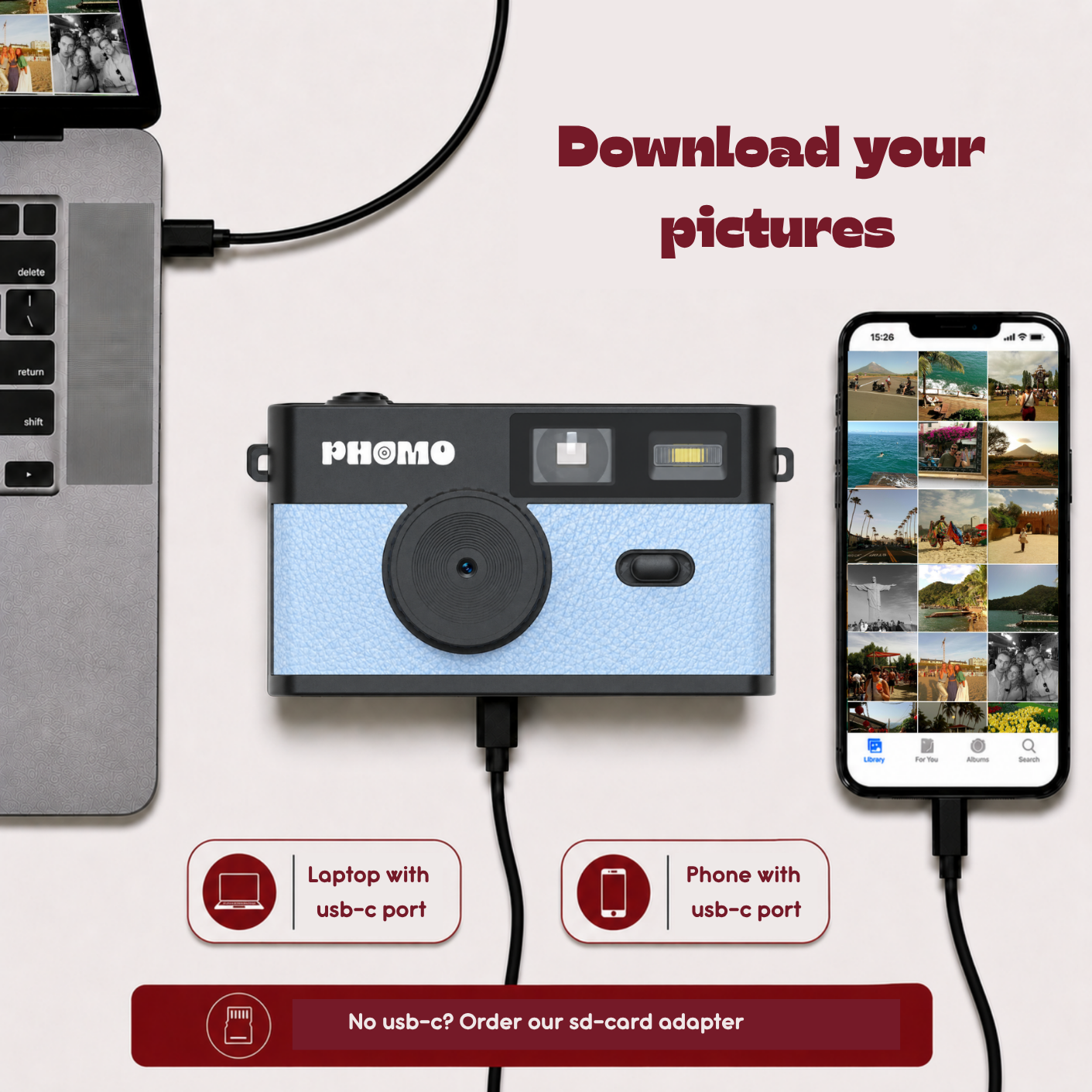 Phomo Camera Blauw