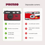 Phomo Camera Bordeauxrood