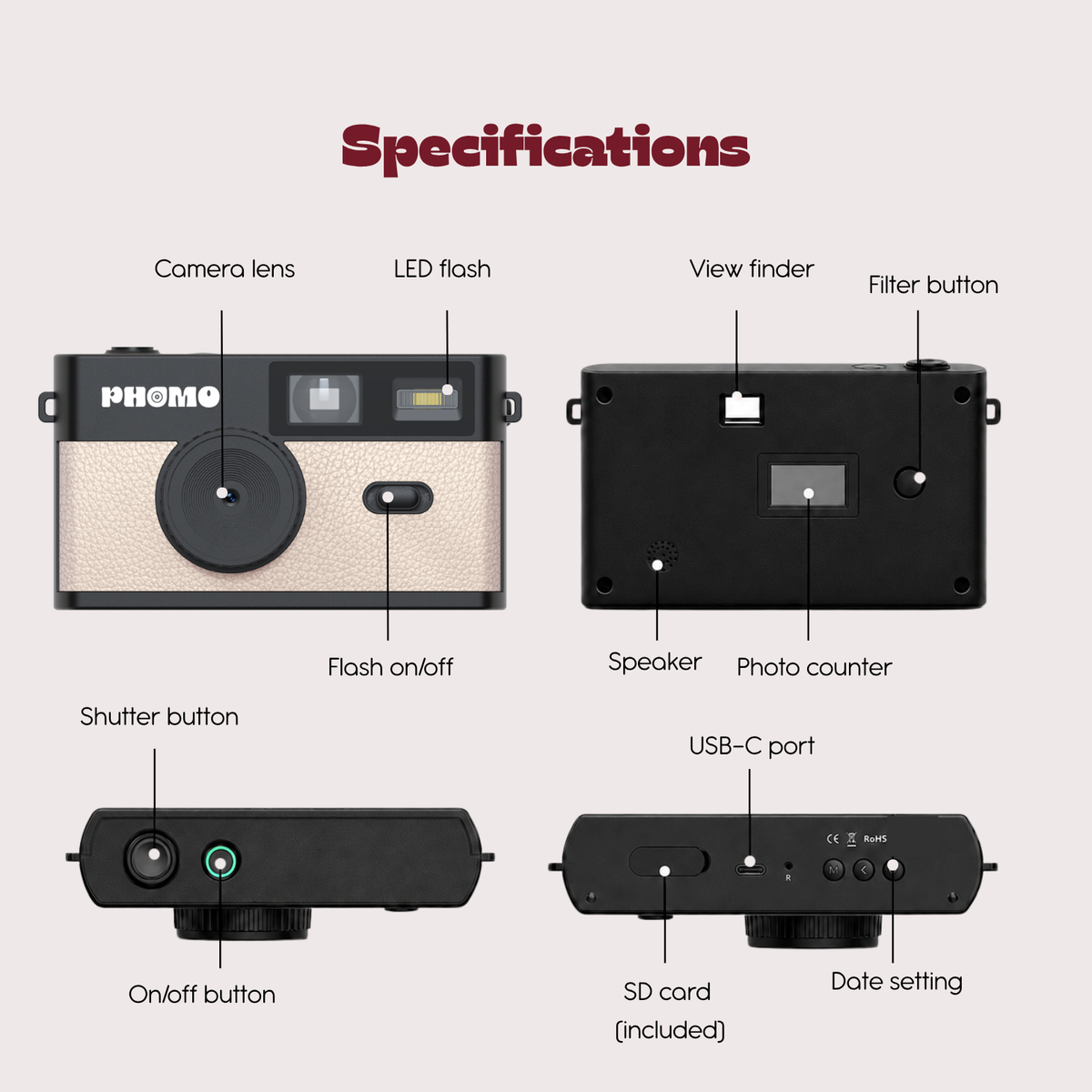 Phomo Camera Beige