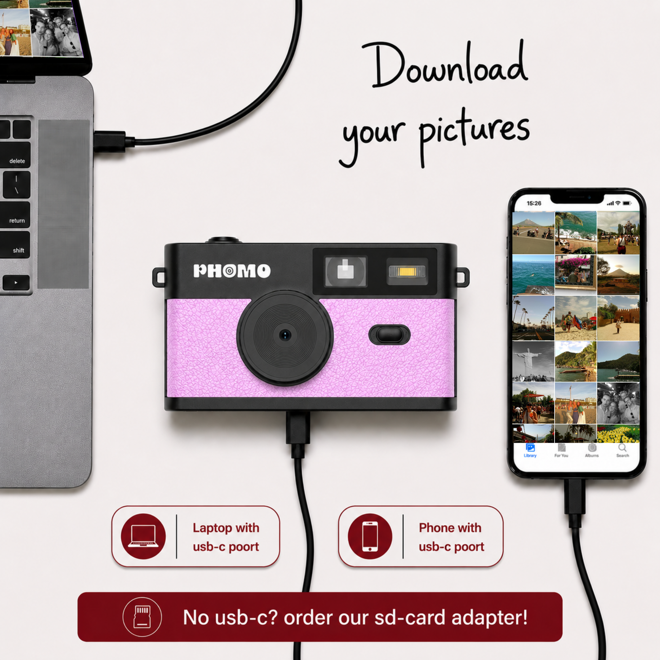 Phomo Camera Pink