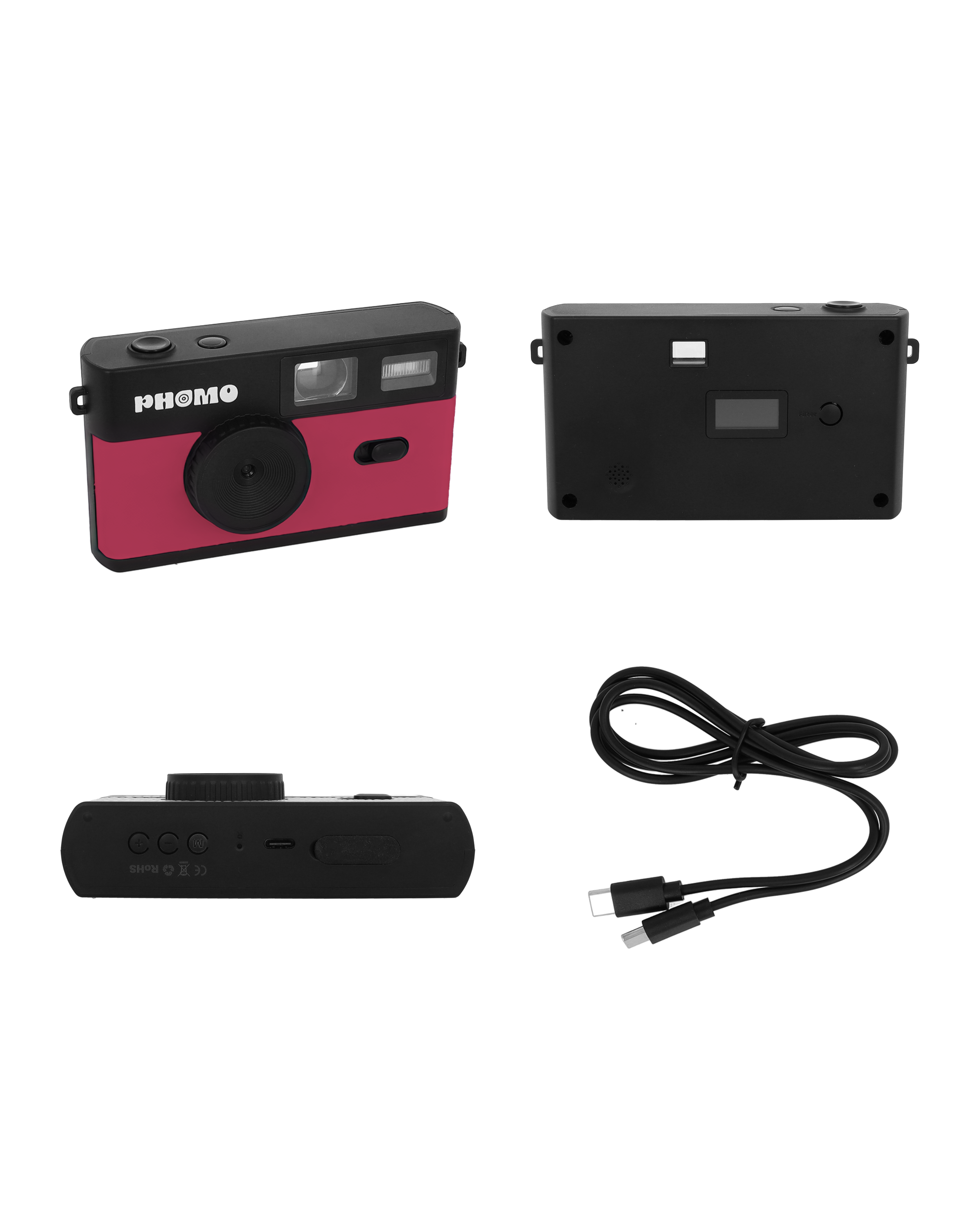 Phomo Camera Burgundy Red