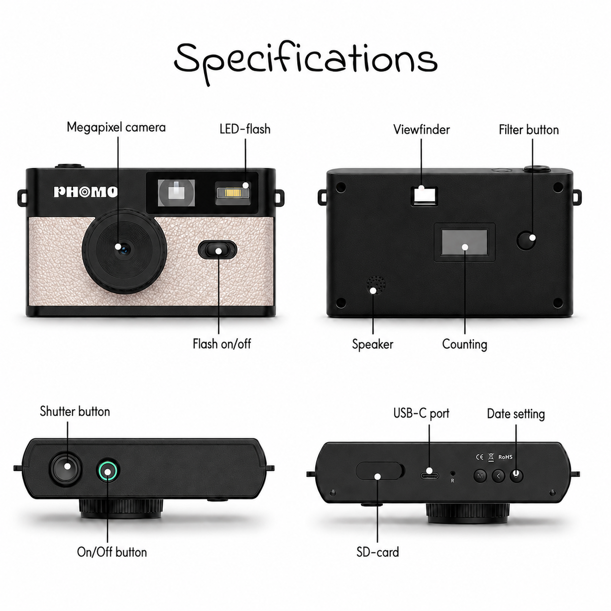 Phomo camera beige
